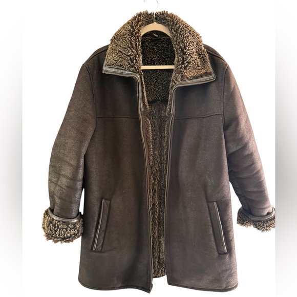 Tasso Elba Other - Tasso Elba Brown Lined Heavy Long Coat Jacket Size L